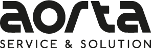 Aorta Service & Solution GmbH - Arbeitnehmerüberlassung und Personalvermittlung - Am Puls der Zeit - LOGO schwarz